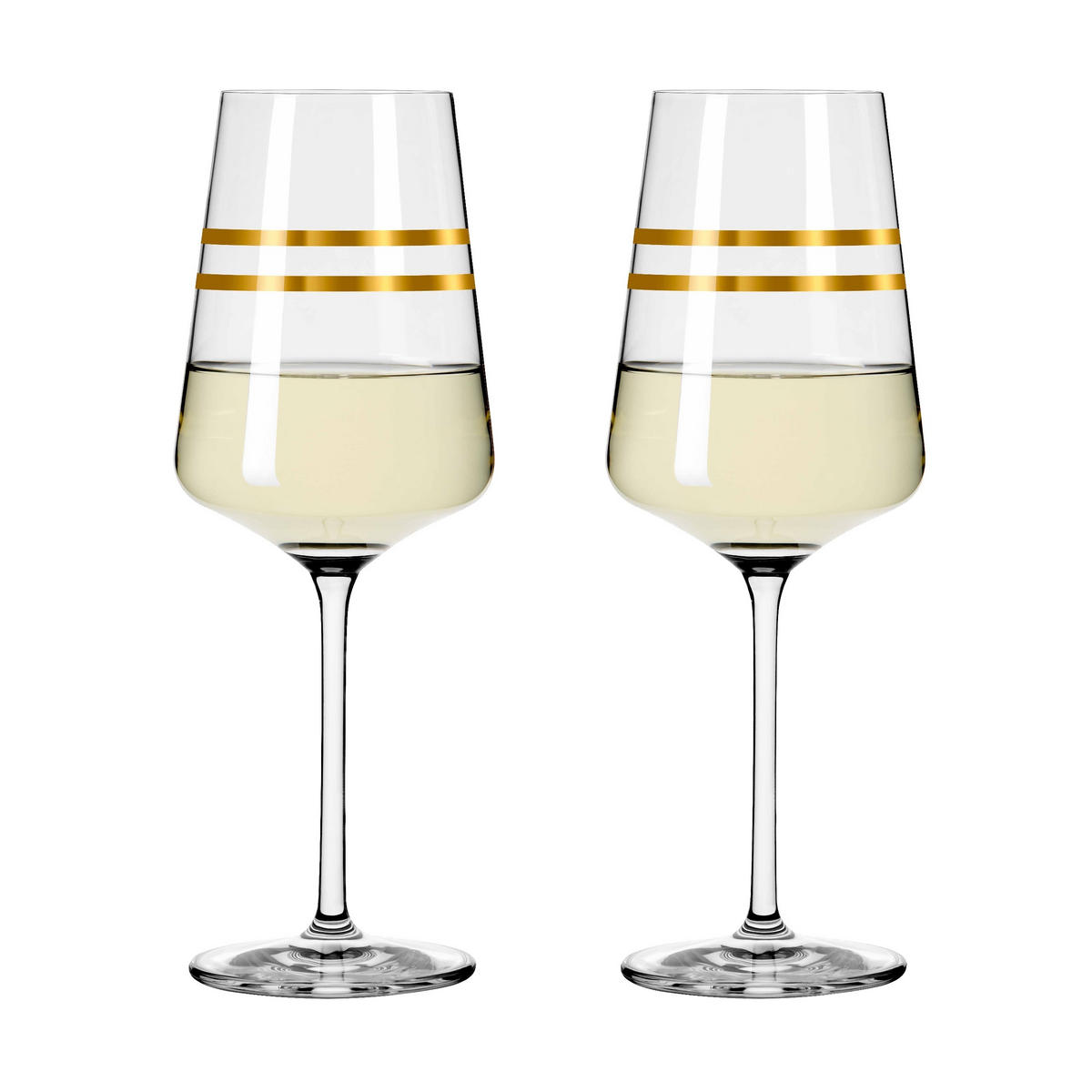 WEIßWEINGLAS Celebration Deluxe 400 ml 2-teilig  - Goldfarben, Glas (0,4cm) - Ritzenhoff