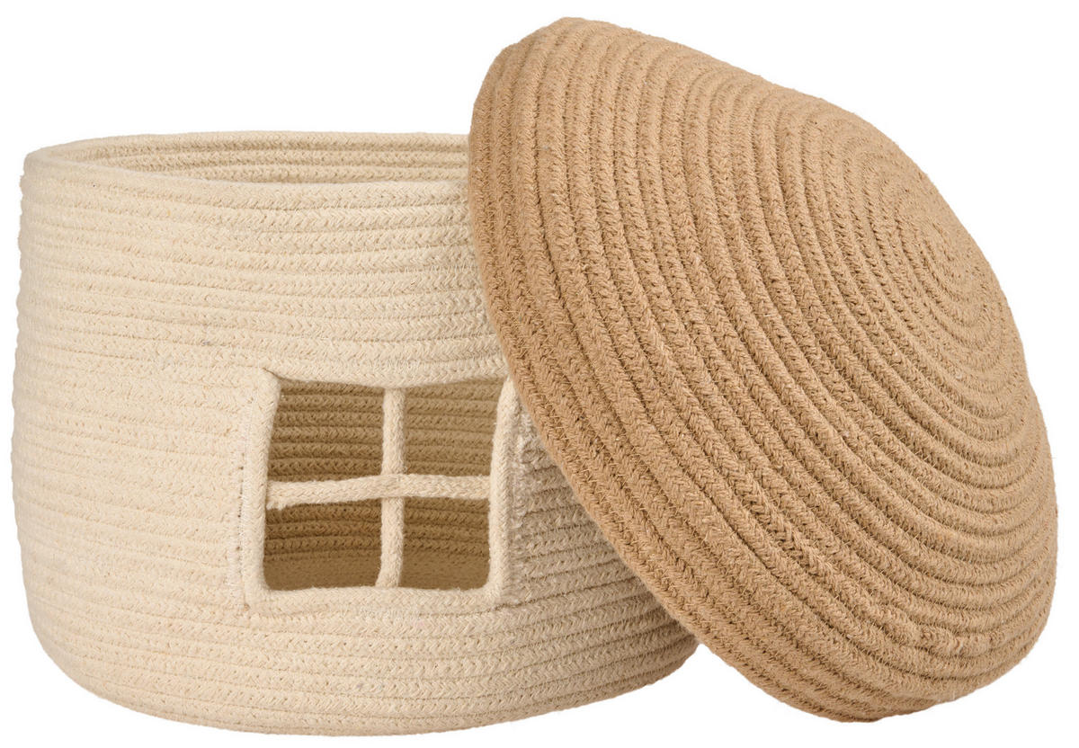 AUFBEWAHRUNGSKÖRBCHEN    30/30/30 cm  - Beige, Trend, Textil (30/30/30cm) - Patinio