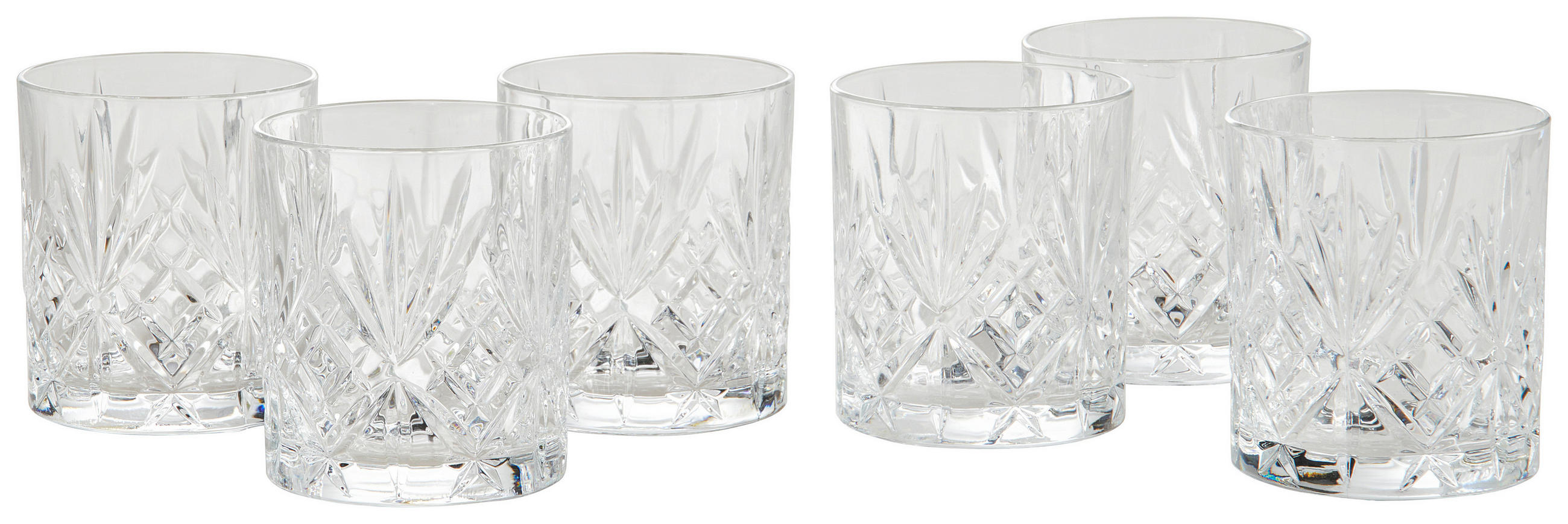 GLÄSERSET Stella  6-teilig  - Transparent, KONVENTIONELL, Glas (0,3l) - Novel