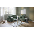 ECKSOFA inkl. Funktionen Waldgrün Cord  - Waldgrün/Silberfarben, Design, Textil/Metall (257/226cm) - Xora