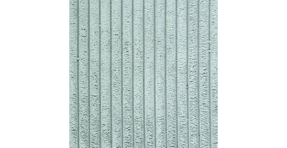 2,5-SITZER in Cord Hellblau - Schwarz/Hellblau, Design, Kunststoff/Textil (240/70/125cm) - Xora