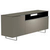 LOWBOARD  in 160/66/45 cm  - Alufarben/Grau, Design, Glas/Holzwerkstoff (160/66/45cm) - Moderano