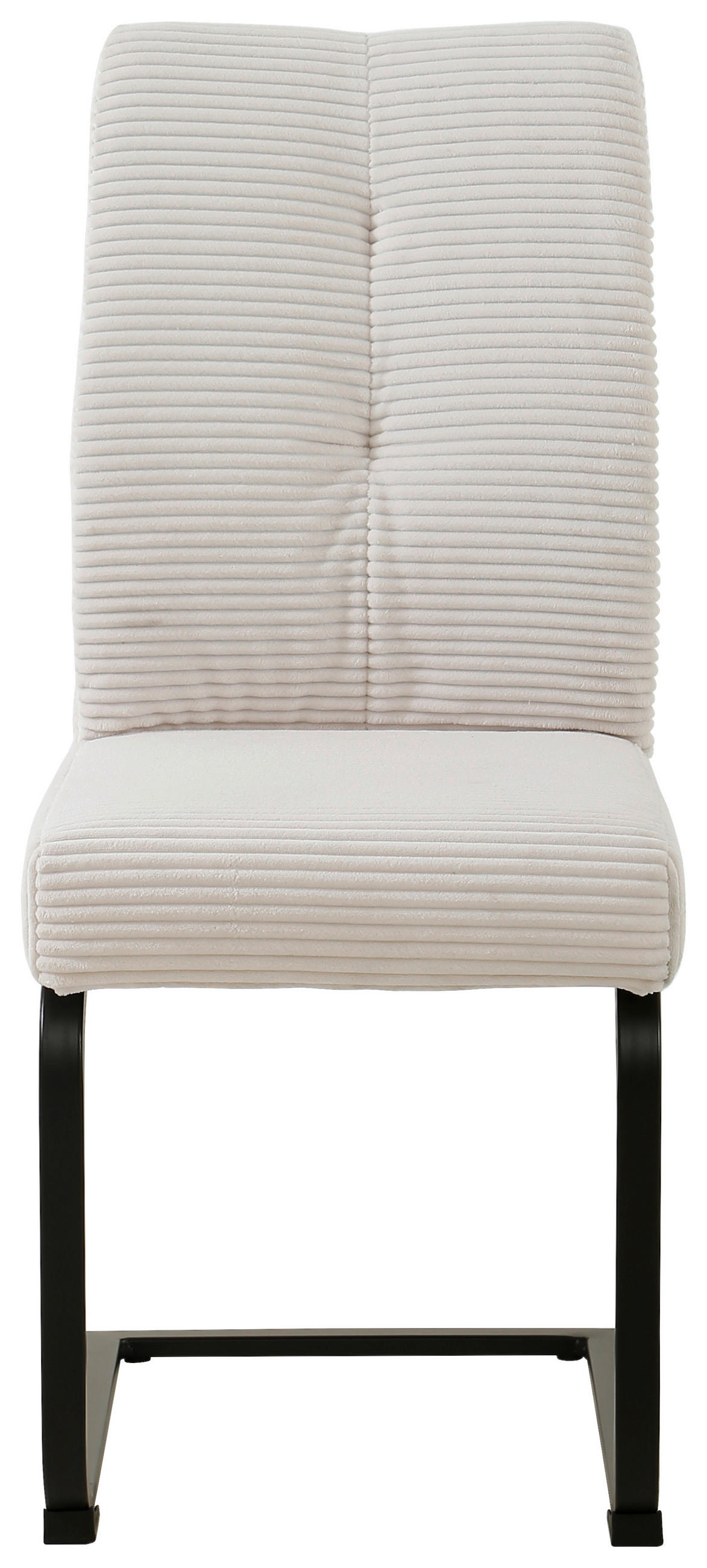 SCHWINGSTUHL  in Eisen Cord  - Creme/Schwarz, Design, Textil/Metall (44/99/62cm) - Carryhome