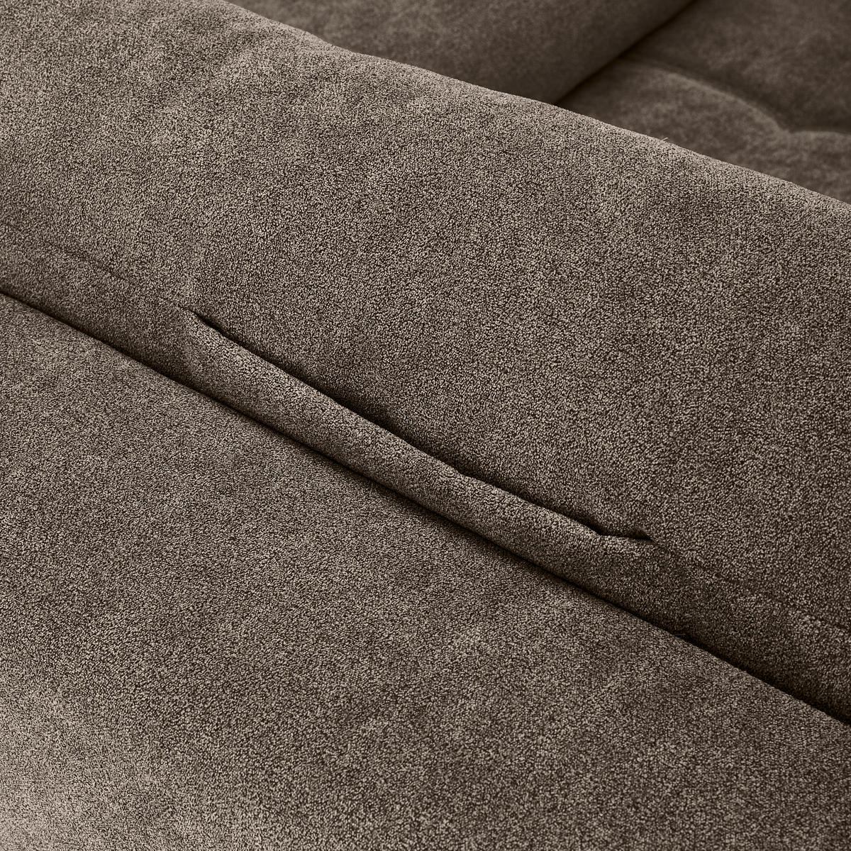 KOPFSTÜTZE in Velours  - Dunkelbraun, Konventionell, Textil (55/21/10cm) - Hom`in