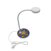 DĚTSKÁ STOLNÍ LAMPIČKA, 20/43/20 cm - bílá/vícebarevná, Basics, kov/kompozitní dřevo (20/43/20cm)