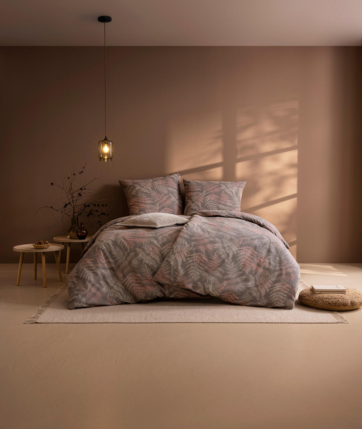 BETTWÄSCHE Atelier Flanell 155/220 cm  - Graubraun, Design, Textil (155/220cm) - Estella