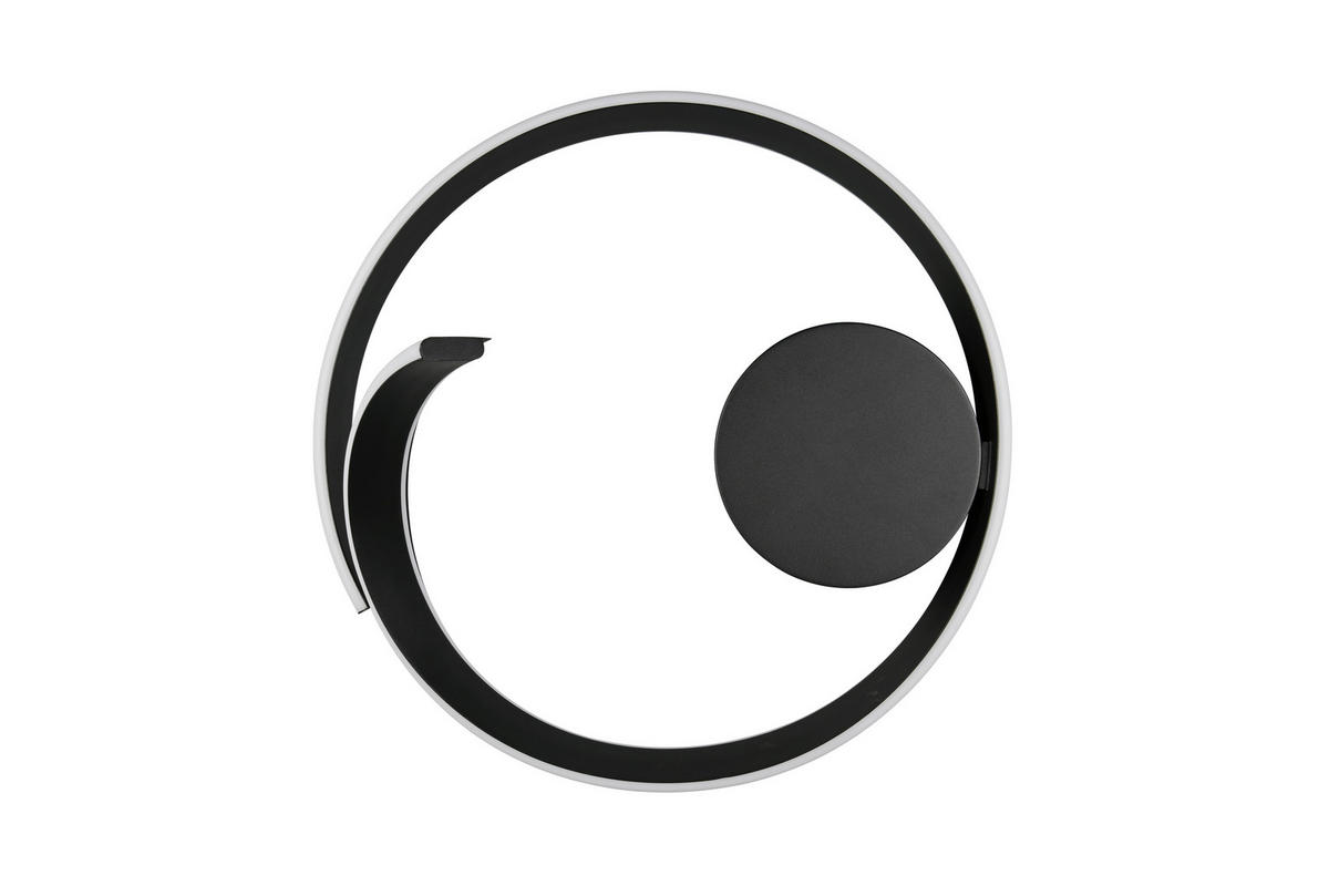 LED-DECKENLEUCHTE CIRONDA  - Schwarz, Design, Metall (59,5/26,5/58,7cm) - Cinque
