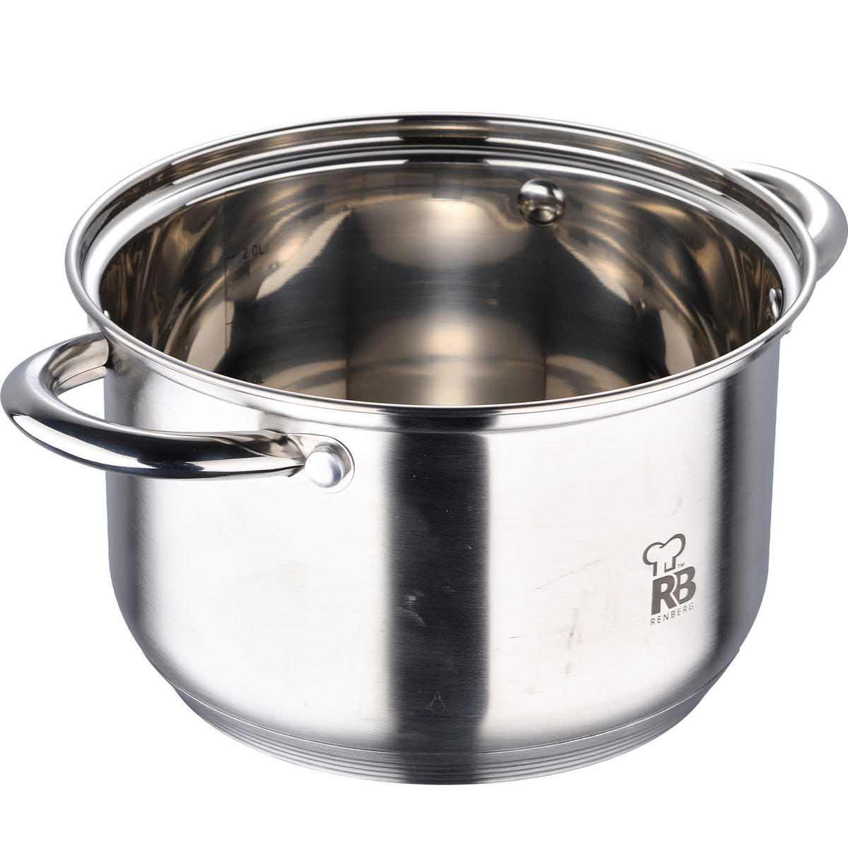 KOCHTOPFSET RENBERG ALEXANDER 7-teilig  - Silberfarben, Basics, Glas/Metall (16cm)