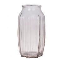 VÁZA, sklo, 22 cm - čiré, Basics, sklo (12/22/12cm)
