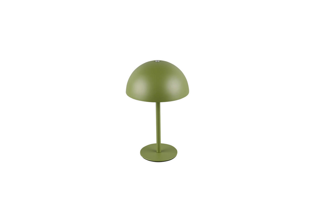 AKKU-TISCHLEUCHTE - Grün, Trend, Metall (13/21cm)