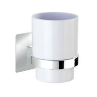 TANDBORSTGLAS metall, plast  - vit/silver, Design, metall/plast (7,8/22/18cm)