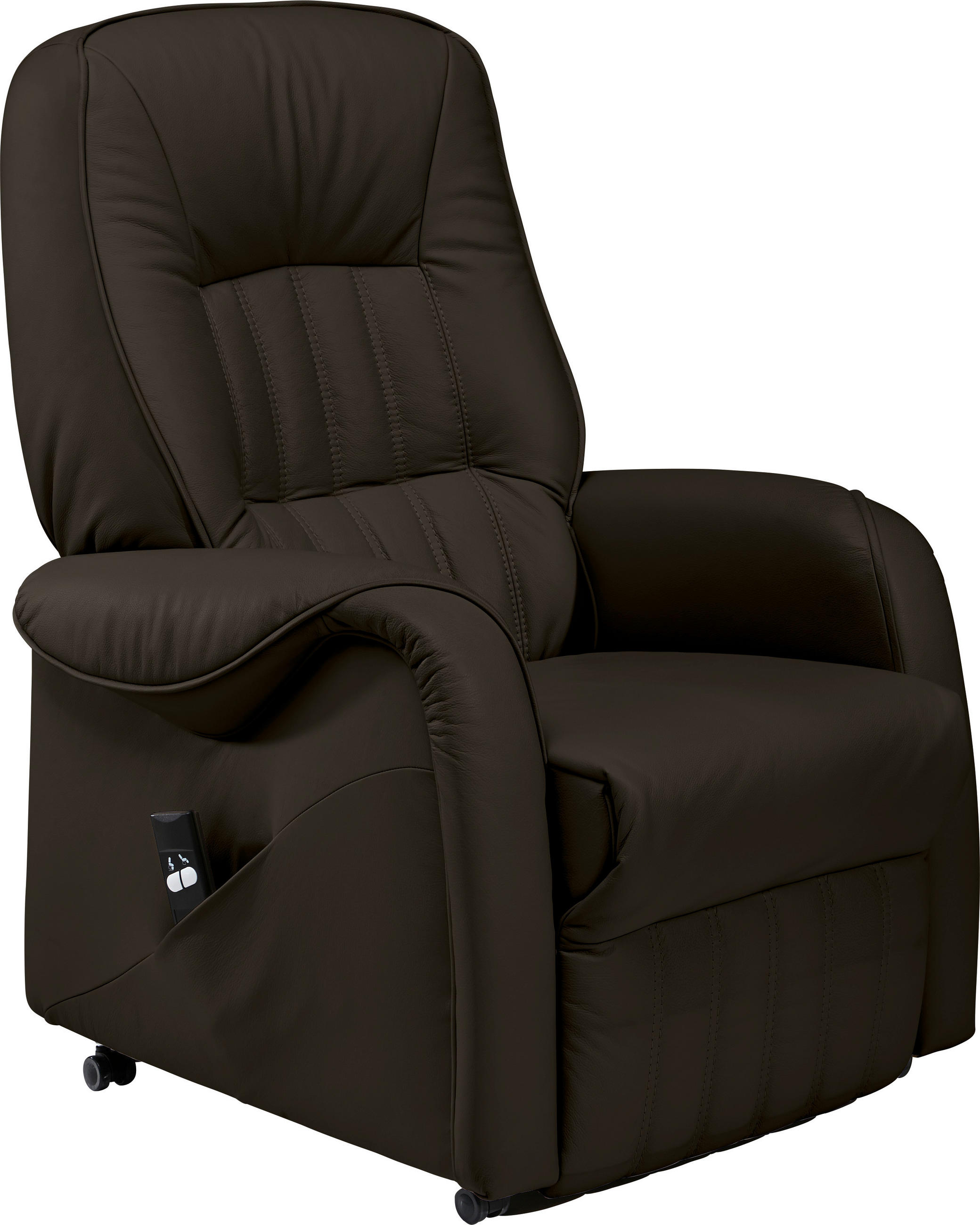 FERNSEHSESSEL in Schwarz  - Schwarz, KONVENTIONELL, Leder (78/107/93cm) - Himolla