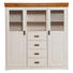 HIGHBOARD 140/147/43 cm - Weiß/Kieferfarben, ROMANTIK / LANDHAUS, Glas/Holz (140/147/43cm) - Landscape HIGHBOARD 140/147/43 cm - Weiß/Kieferfarben, ROMANTIK / LANDHAUS, Glas/Holz (140/147/43cm) - Landscape