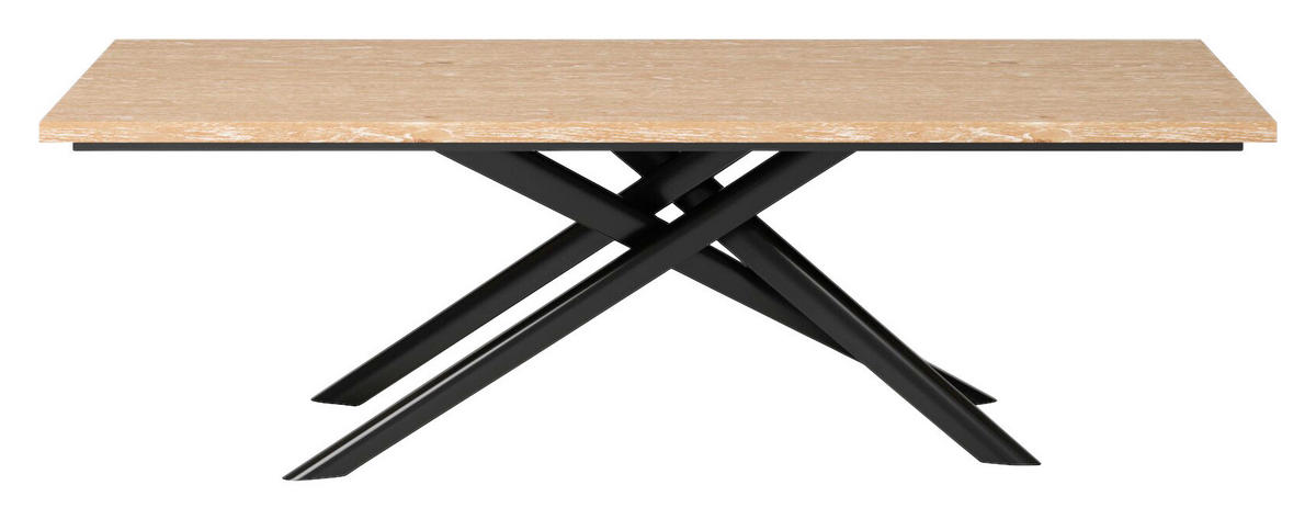 ESSTISCH in Holz 240/100/75 cm  - Eichefarben/Schwarz, Design, Holz (240/100/75cm) - Joop!