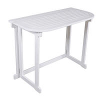 BALKONTISCH Holz Weiß  - Weiß, Basics, Holz (100/50/76cm) - Gardenson