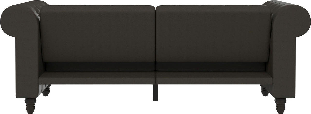 SCHLAFSOFA FIRENZE in Mikrofaser Anthrazit Vintage, Skandinavisch, Modern  - Anthrazit/Schwarz, Basics, Holz/Textil (236/83/87cm) - Livetastic
