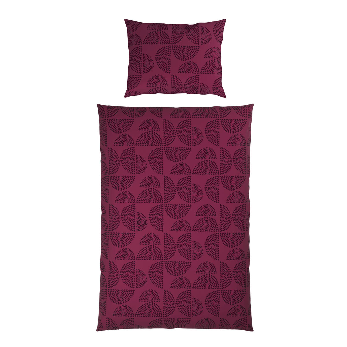 BETTWÄSCHE Satin 140/200 cm  - Bordeaux/Multicolor, KONVENTIONELL, Textil (140/200cm) - Novel