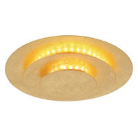 LED-DECKENLEUCHTE 18/4,7 cm   - Goldfarben, Design, Metall (18/4,7cm) - Globo