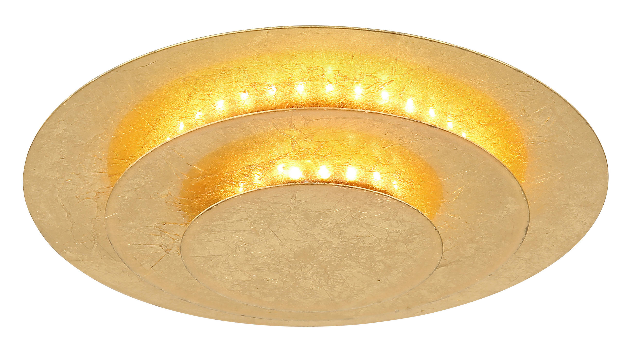 Globo Led-Deckenleuchte Gold 18x4.7x18 cm