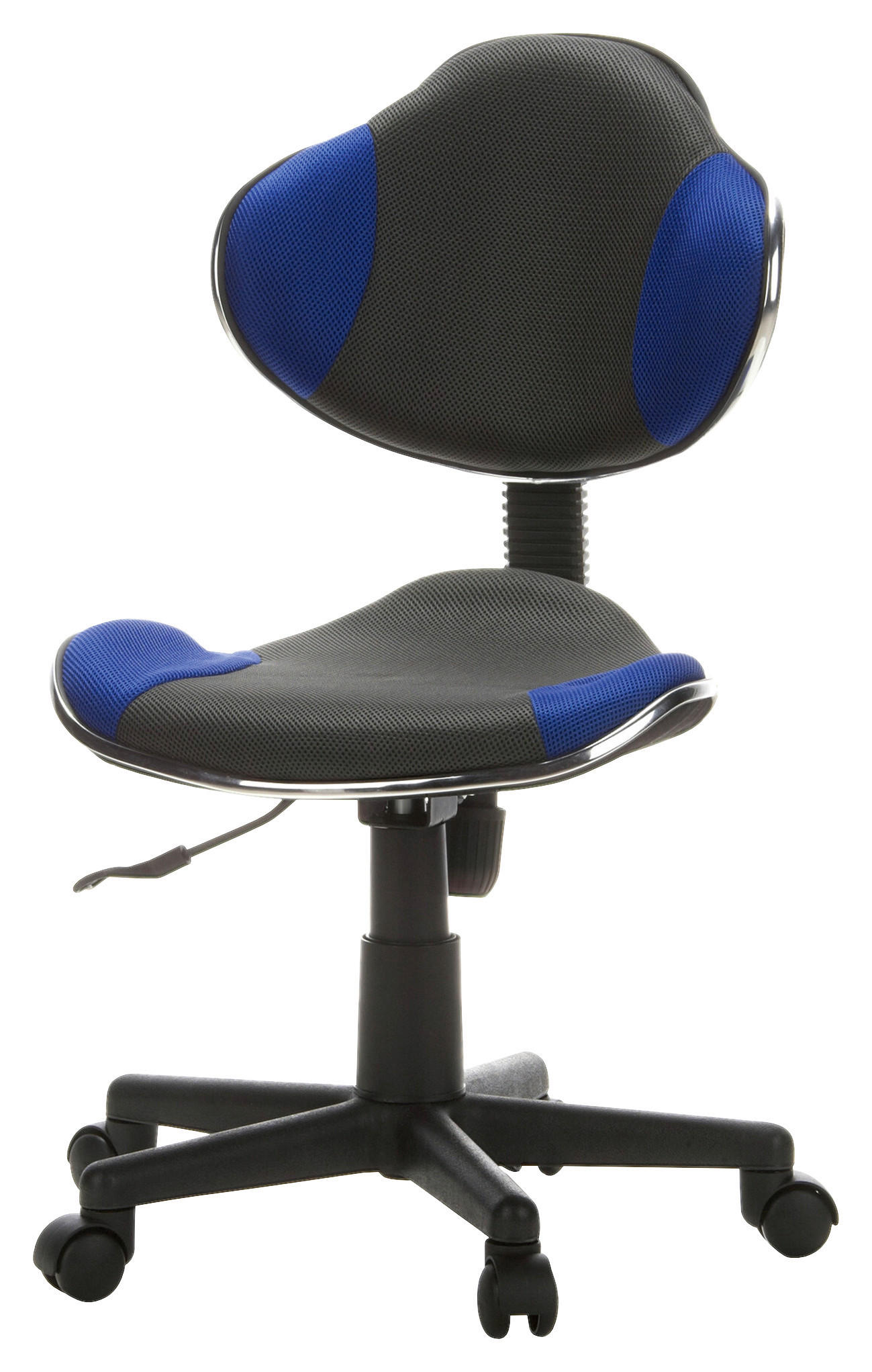 JUGENDDREHSTUHL Blau, Grau  - Blau/Grau, Basics, Kunststoff (45/86-101/42cm) - MID.YOU