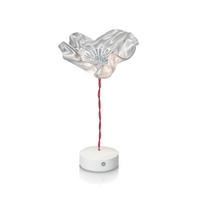 LED-TISCHLEUCHTE Prisma 15/15/26 cm   - Transparent, Design, Kunststoff/Metall (15/15/26cm) - Slamp