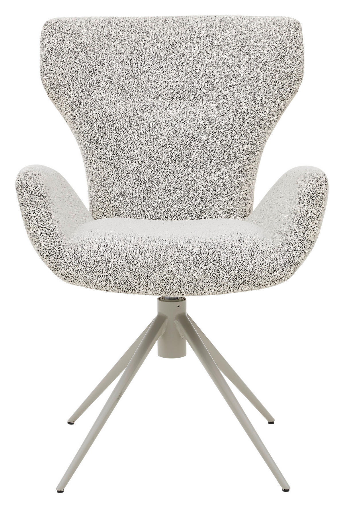 ARMLEHNSTUHL  in Stahl Bouclé  - Champagner/Grau, Design, Textil/Metall (65/93/68cm) - Musterring
