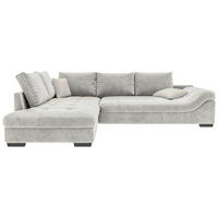 ECKSOFA Naturfarben Cord Zierkissen, Rückenkissen, Rücken echt  - Schwarz/Naturfarben, KONVENTIONELL, Holz/Textil (202/298cm) - Carryhome