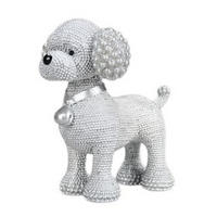 DEKOHUND - Silberfarben, Basics, Kunststoff (15/9,5/15cm)