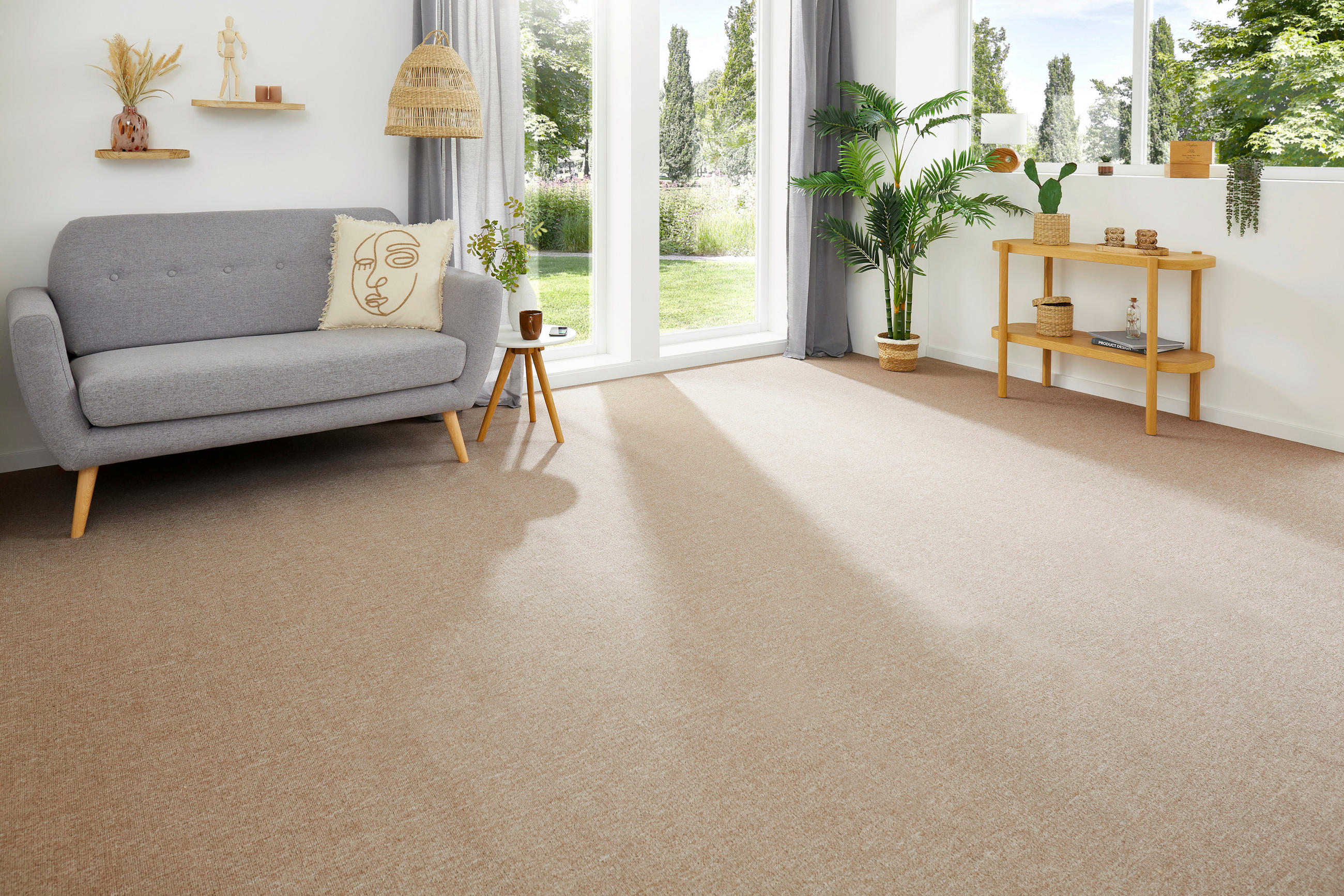TEPPICHBODEN - Beige, KONVENTIONELL, Textil (400/200cm)
