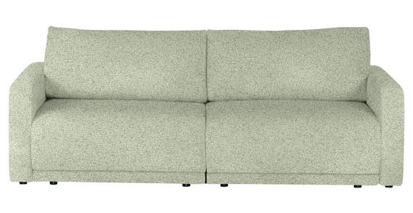 2,5-SITZER in Flachgewebe Hellgrün  - Schwarz/Hellgrün, Design, Kunststoff/Textil (240/70/125cm) - Xora