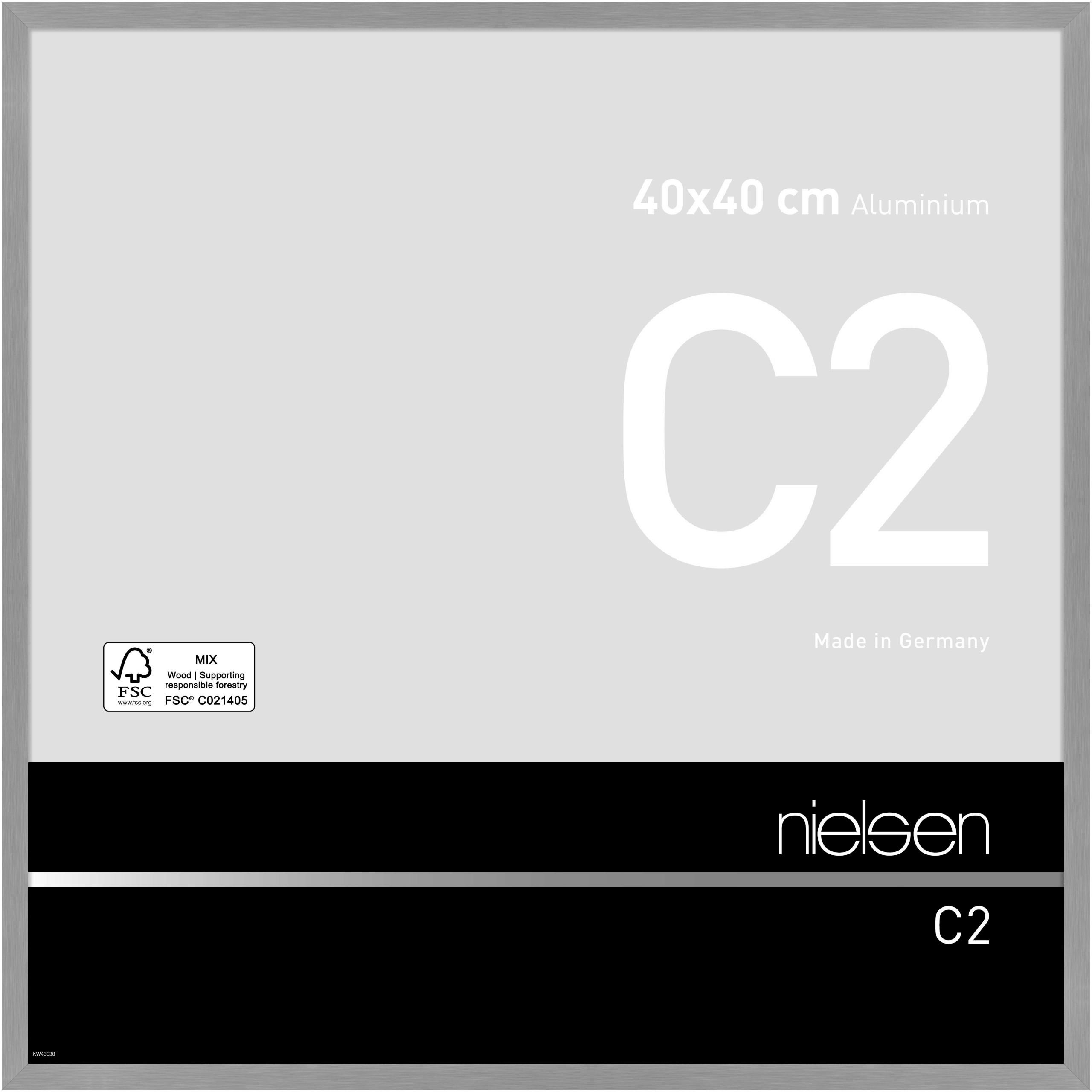 RAHMEN - Grau, Basics, Metall (41,54/41,54/2,5cm) - Nielsen