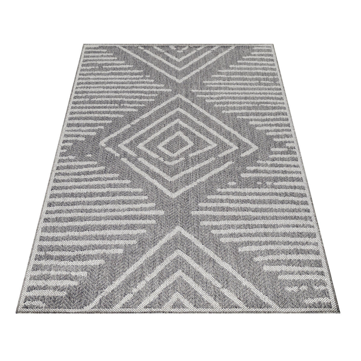 FLATVÄVD MATTA 80/150 cm Aruba  - grå, Design, textil (80/150cm) - Novel