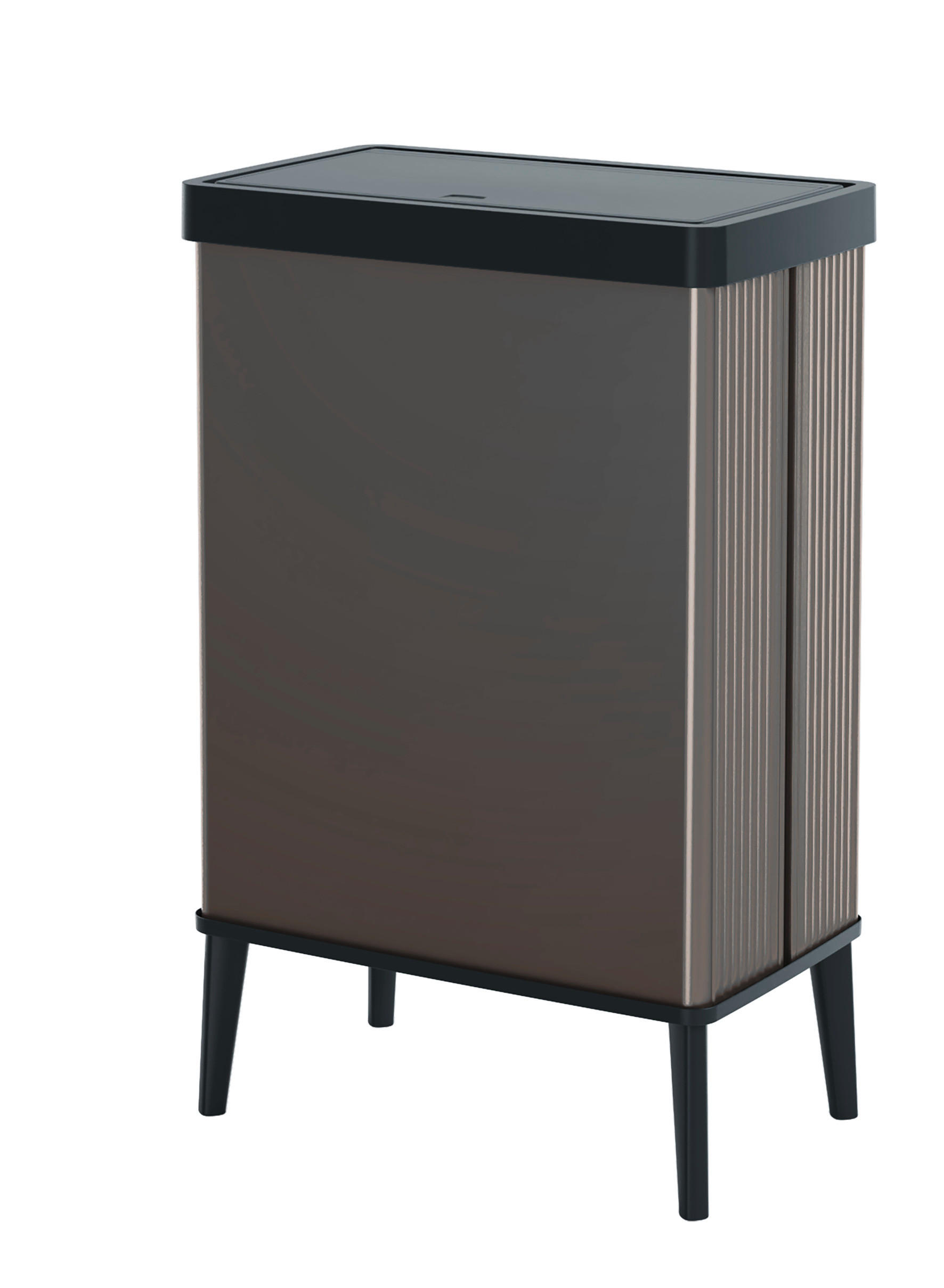 ABFALLEIMER 54 l  Kunststoff  - Grau, Basics, Kunststoff (26,5/68,7/43,5cm) - Keter