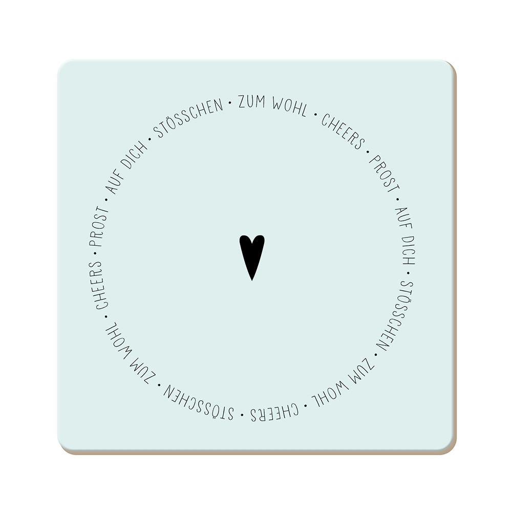 UNTERSETZER Holzwerkstoff  - Basics, Holzwerkstoff (9,5/9,5cm)