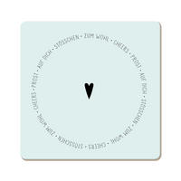 UNTERSETZER Holzwerkstoff  - Basics, Holzwerkstoff (9,5/9,5cm)