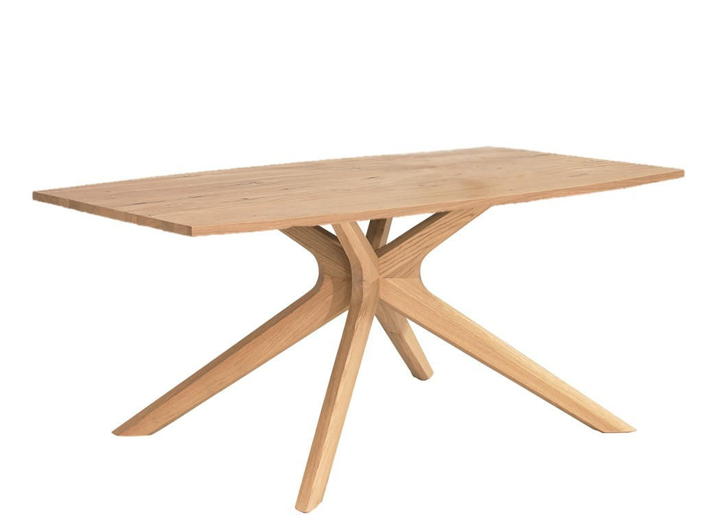JEDILNA MIZA, furnirano, masivno star les, hrast barve hrasta - barve hrasta, Natur, les (200/100/76,5cm) - Voglauer