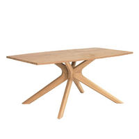 ESSTISCH Altholz, Eiche furniert, massiv bootsförmig Eichefarben  - Eichefarben, Natur, Holz (200/100/76,5cm) - Voglauer