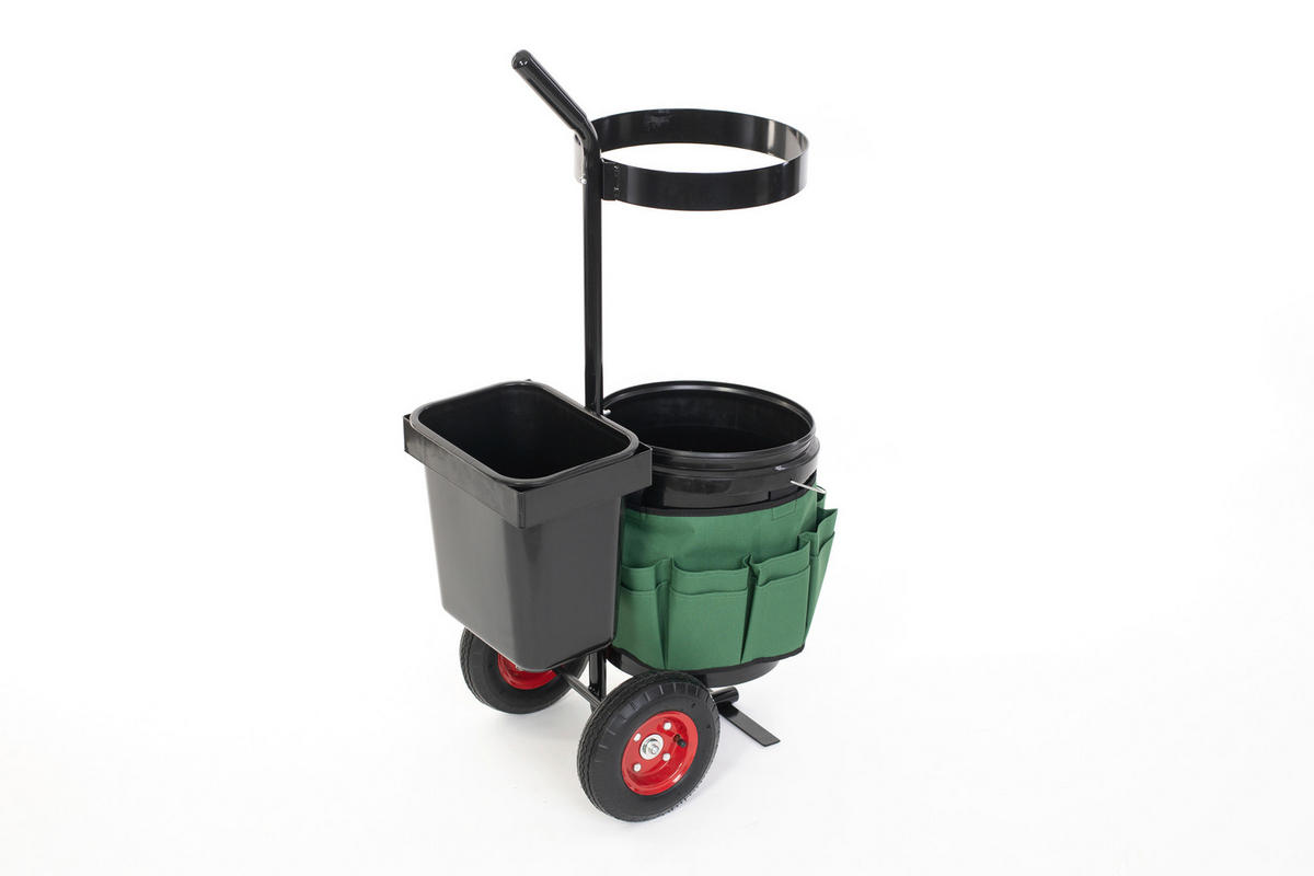 GARTENKARRE - Schwarz, KONVENTIONELL, Metall (56/104/40cm) - Ambia Garden