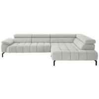 ECKSOFA in Chenille Beige  323/222 cm  - Beige/Schwarz, Design, Textil/Metall (323/222cm) - Beldomo Style