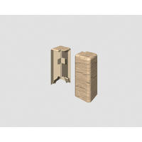 AUßENECKE - Eichefarben/Braun, KONVENTIONELL, Kunststoff (1.6/0.7/5.9cm) - Egger Holzwerkstoffe