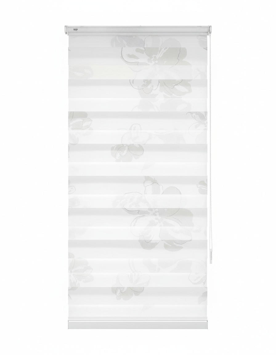 Schwöller Doppelrollo Weiß 95x150 cm