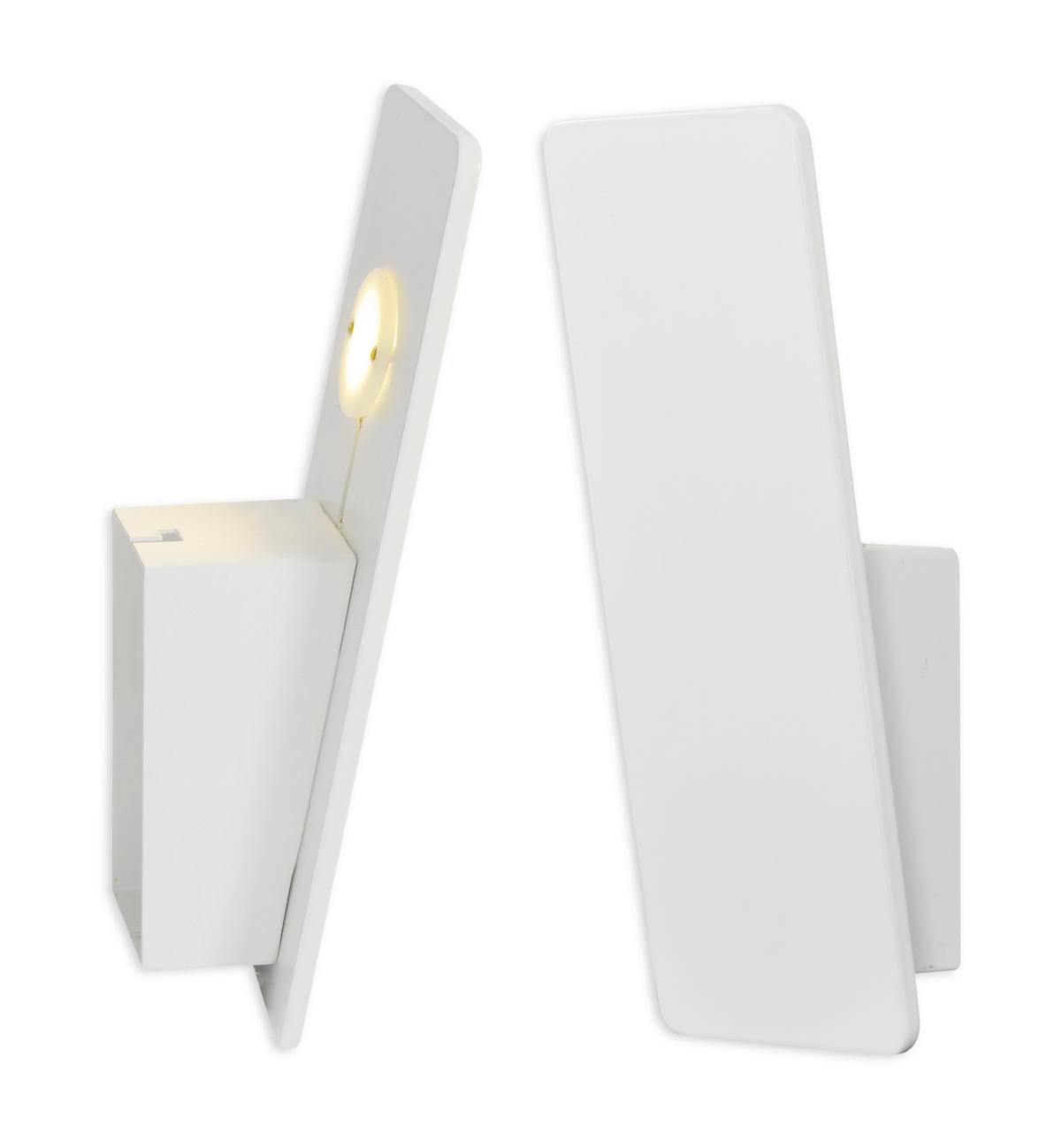 LED-WANDLEUCHTE Stan 7,5/22 cm   - Weiß, Design, Metall (7,5/22cm) - Näve