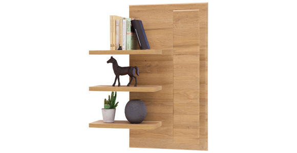 WANDREGAL 76/101/24 cm - Eichefarben, KONVENTIONELL, Holzwerkstoff (76/101/24cm) - Cantus