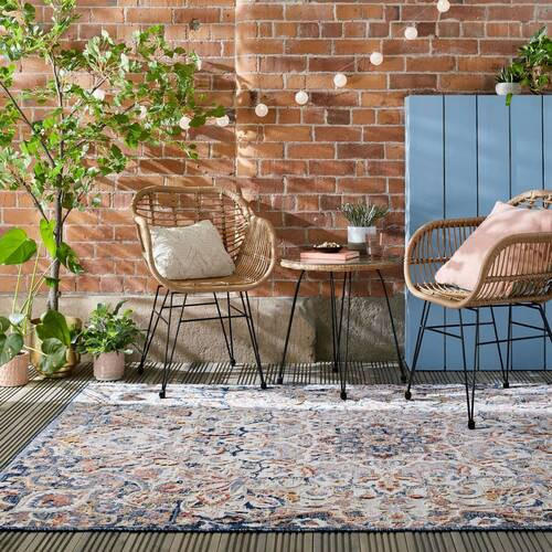WEBTEPPICH 200/290 cm Plaza Outdoor Dunkelblau  - Dunkelblau, Basics, Textil (200/290cm) - Xora