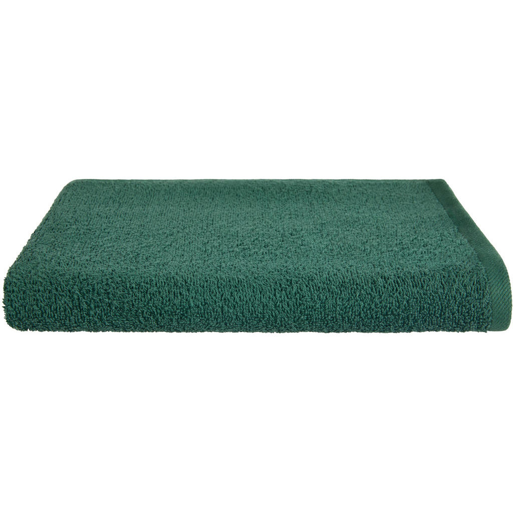 Duschtuch Flora Baumwolle 380g/M2 Dunkelgrün 70x130 cm