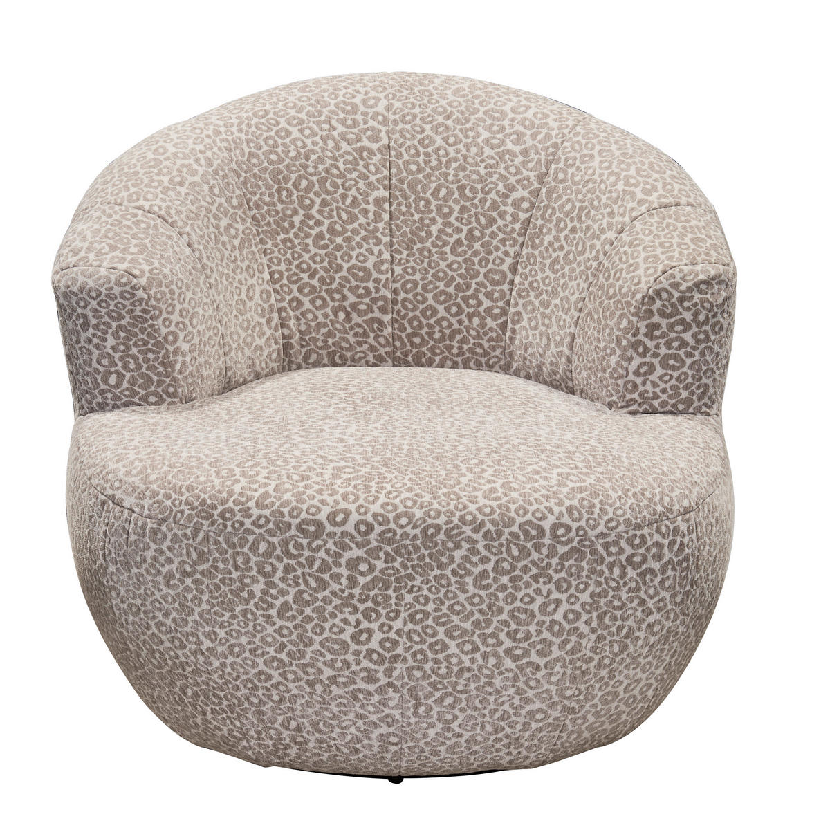 SESSEL Jacquard, Webstoff Beige  - Beige/Schwarz, Modern, Textil/Metall (110/69/107cm) - MID.YOU