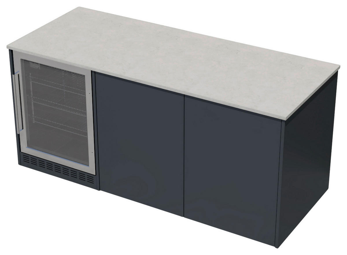 OUTDOORKÜCHE  - Sandfarben/Anthrazit, Basics, Glas/Keramik (198/92,5-98,5/63,3cm) - Dieter Knoll
