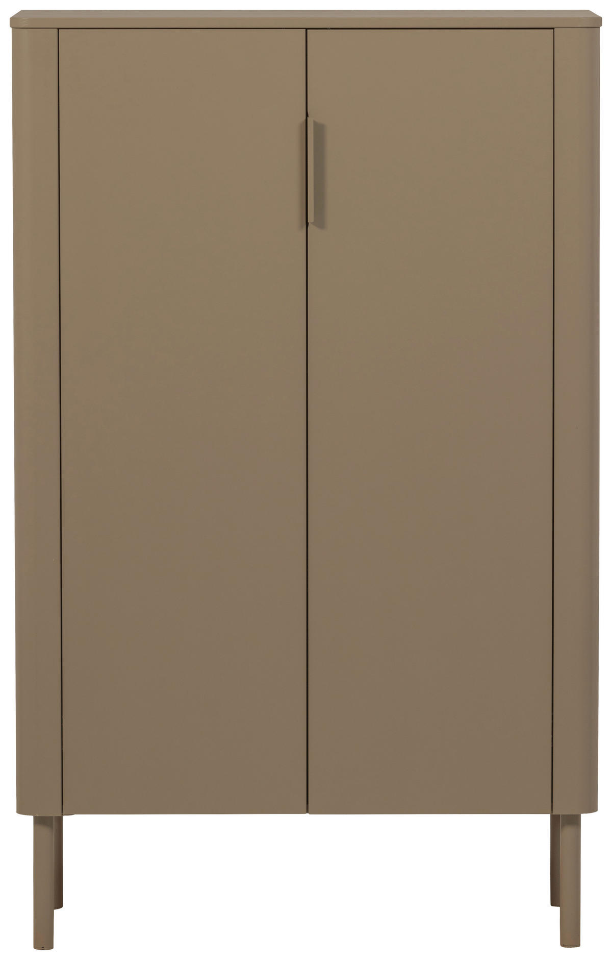 SCHUHSCHRANK Gunnar  in 85/135/39 cm  - Schlammfarben/Schwarz, Design, Holz/Metall (85/135/39cm) - Livetastic