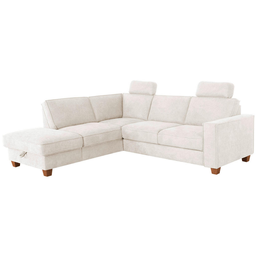 Thumbnail - Sit & More Ecksofa, Creme, Textil, Buche, massiv, 5,5-Sitzer, Ottomane links, L-Form, 236x213 cm, Goldenes M, Oeko-Tex® ...