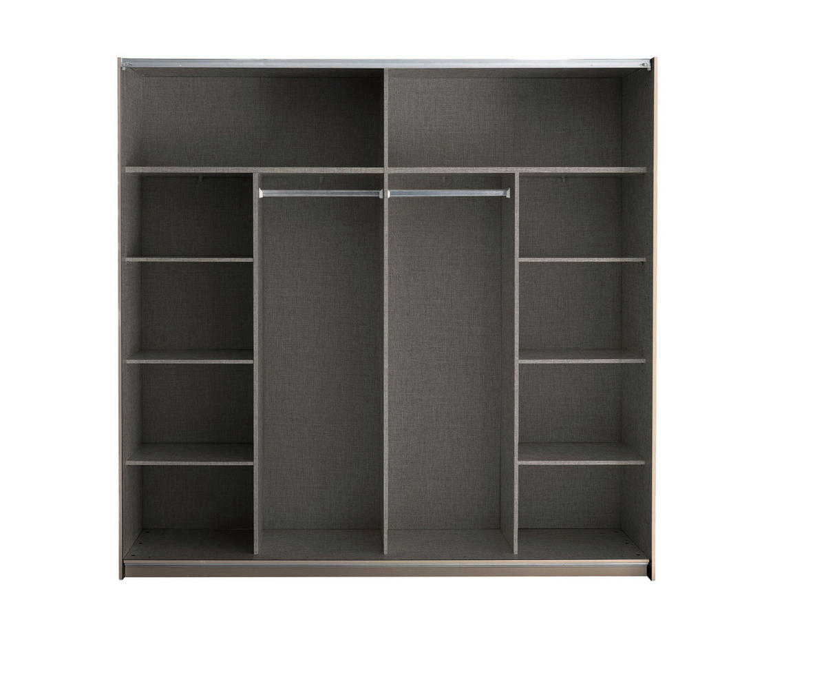 ORMAR - VISEĆA KLIZNA VRATA boja hrasta, kašmir  215/210/60 cm  - kašmir/boja hrasta, Moderno, metal/pločasti materijal (215/210/60cm) - Hom`in